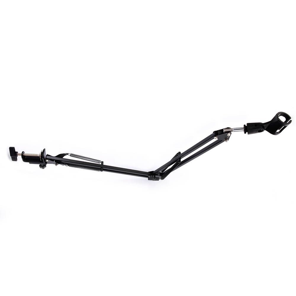 Desk Mic Microphone Suspension Boom Scissor Arm Stand Shock Mount Adjustable NEW