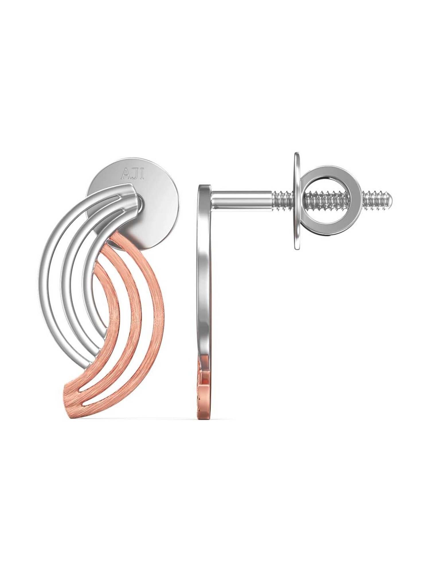 Joyalukkas 950 Platinum Elegant Stud Earrings