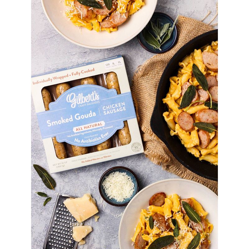 Gilbert's Craft Smoked Gouda Chicken Sausage - 10oz