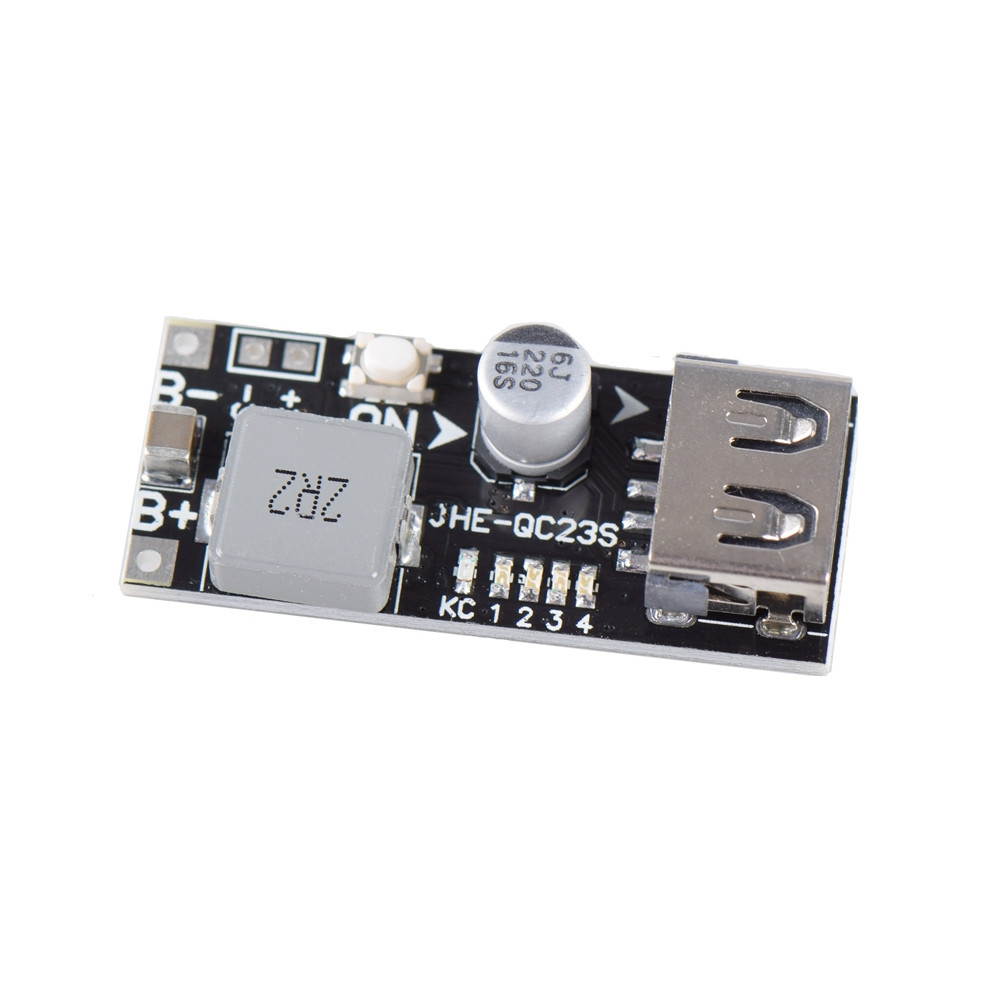 JHE-QC23S Voltage Boost Display Step Up USB Charging Module 3.7V to 5V 9V 12V QC2.0/3.0 USB Mobile Phone Charger