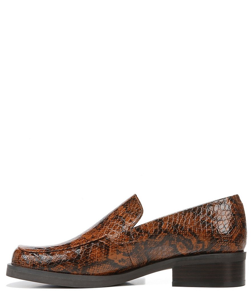 Franco Sarto Bocca Snake Print Loafers