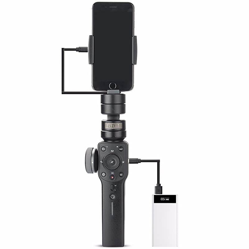 Smooth 4 3Axis Handheld Gimbal Stabilizer YouTube Video Vlog Tripod for iPhone 11 Pro Xs Max Xr X 8 Plus 7 6 SE Android Cell Phone Smartphone