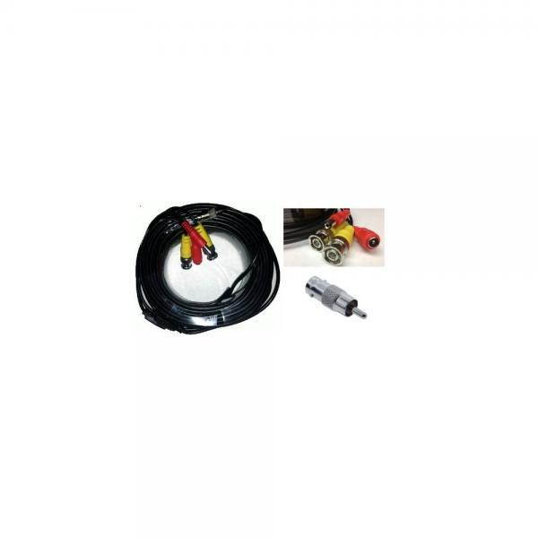 ACELEVEL PREMIUM QUALITY 60FT VIDEO AND POWER CABLE FOR LOREX CCTV CAMERAS