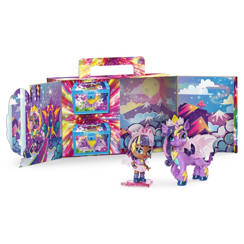 Hatchimals Pixies Riders Moonlight Mia Pixie & Unicornix Glider Hatchimal Set with Mystery Feature