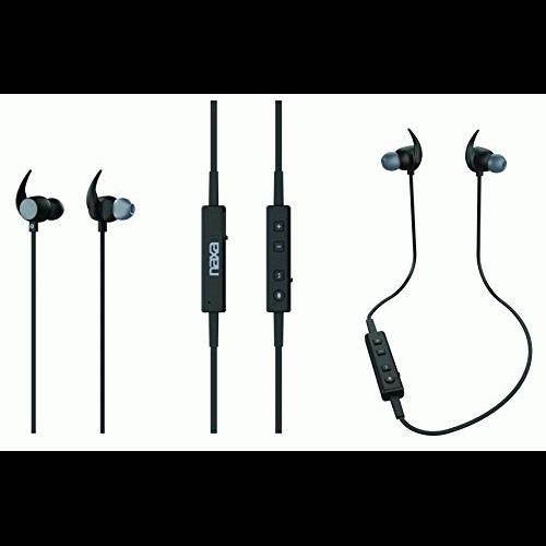 NAXA Electronics NE-969 Bluetooth Isolation Earphones with Amazon Alexa Voice Control, Black