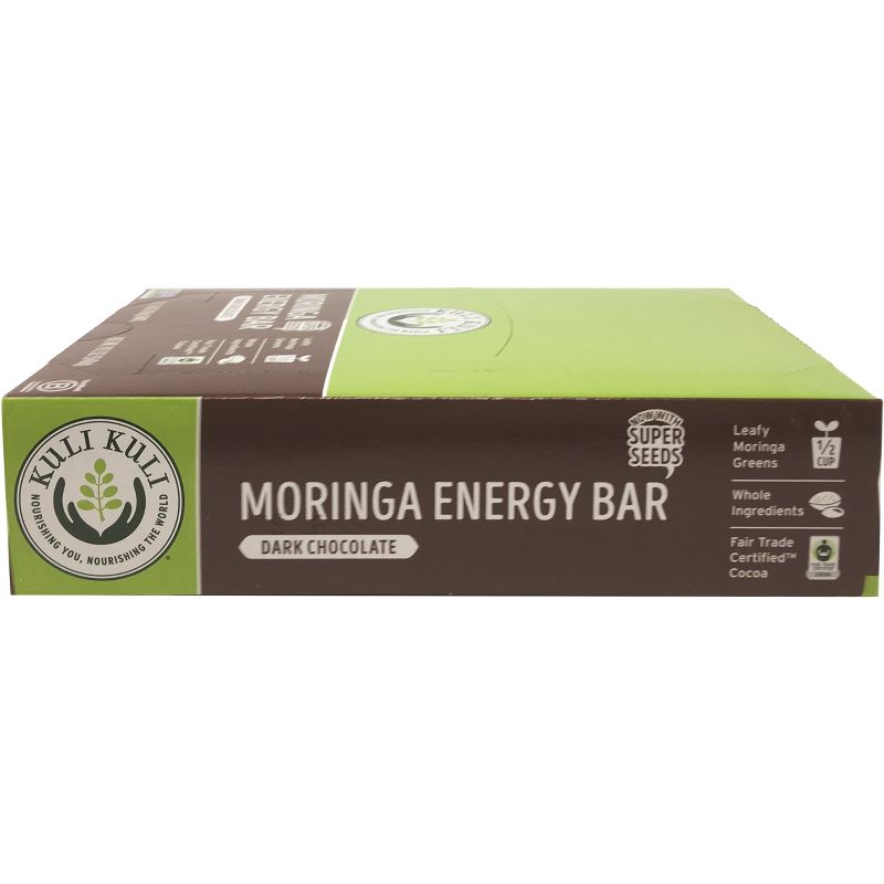 Kuli Kuli Moringa Energy Vegan Bar - Dark Chocolate - 12pk