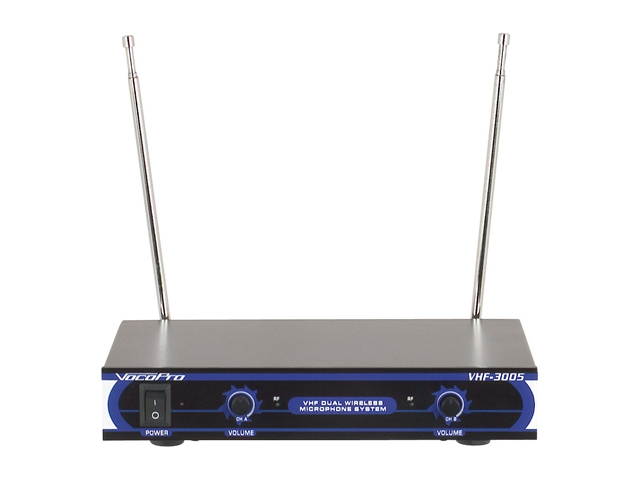 VocoPro VHF-3005 Dual Channel VHF Wireless Microphone System