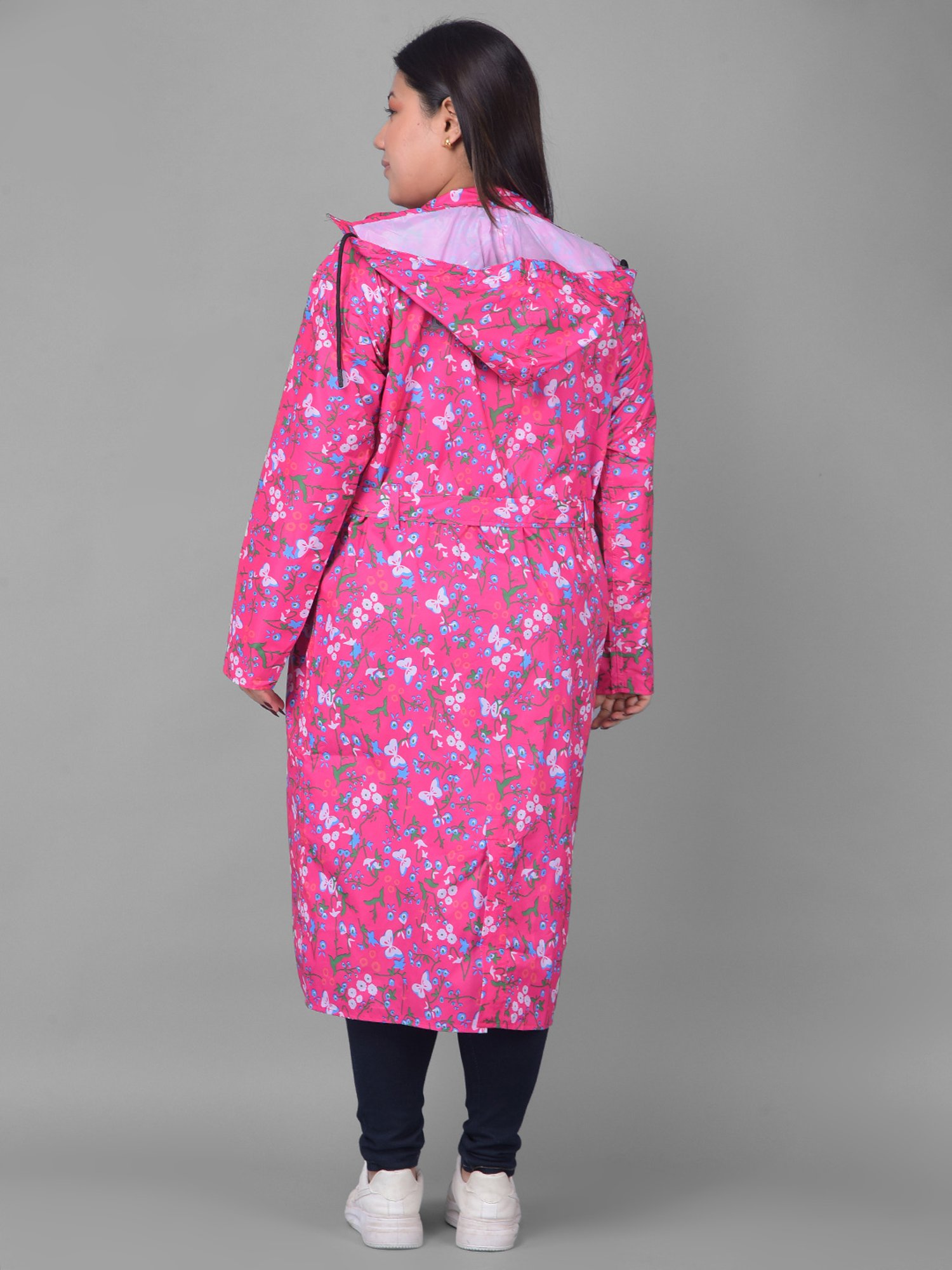 Dollar Pink Printed Rain Jacket