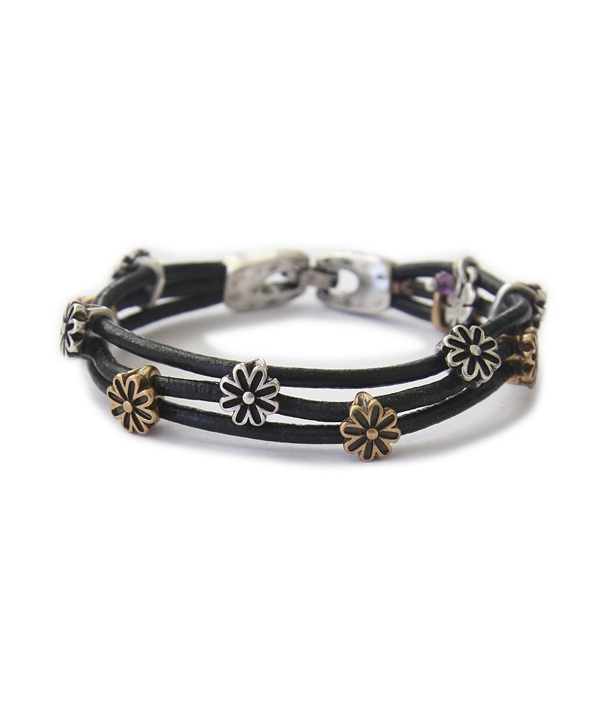 Lucky Brand Flower Woven Bracelet