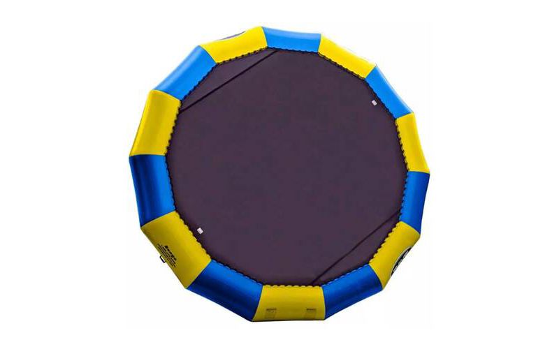 Costway 14 Ft Multicolored Trampoline Recreational Exercise w/ Safety Net Ladder