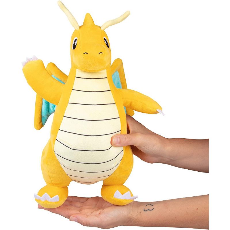 Jazwares Pokemon Dragonite Plush Stuffed Animal Toy 12"