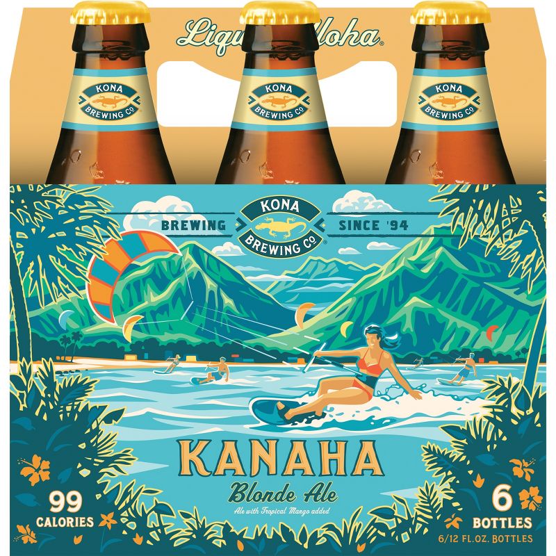Kona Light Blonde Ale Beer - 6pk/12 fl oz Bottles