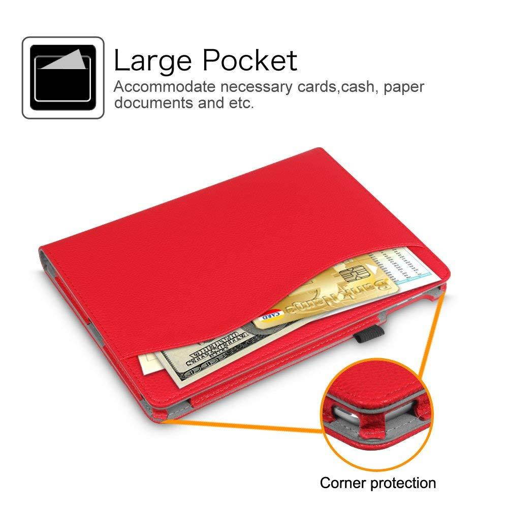 Fintie iPad 2/3/4 Case [Corner Protection] - [Multi-Angle Viewing] Folio Smart Stand Cover with Pocket, Auto Sleep/Wake for Apple iPad 2, iPad 3 & iPad 4th Gen with Retina Display, Red