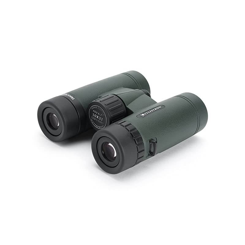 TrailSeeker 10x32 Binoculars Fully MultiCoated Optics Binoculars for Adults Phase and Dielectric Coated BaK4 Prisms Waterproof amp Fogproof Rubber Armored 82 Feet Close Focus