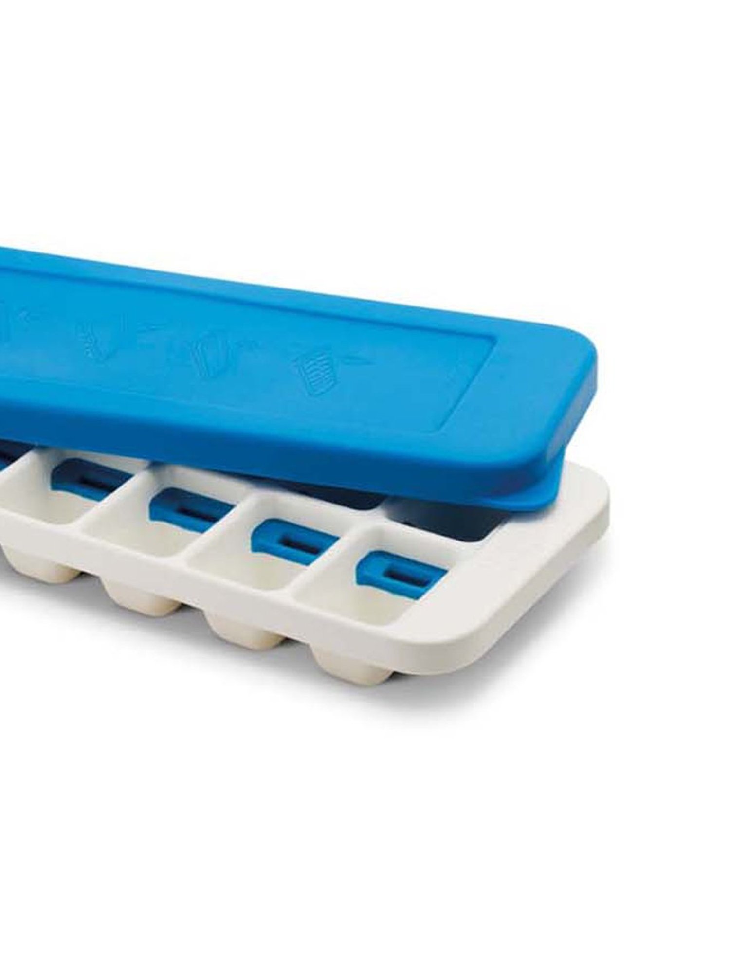 JOSEPH JOSEPH Blue & White Polypropylene 31 cm Quick-Snap Ice Cube Tray - Set of 1