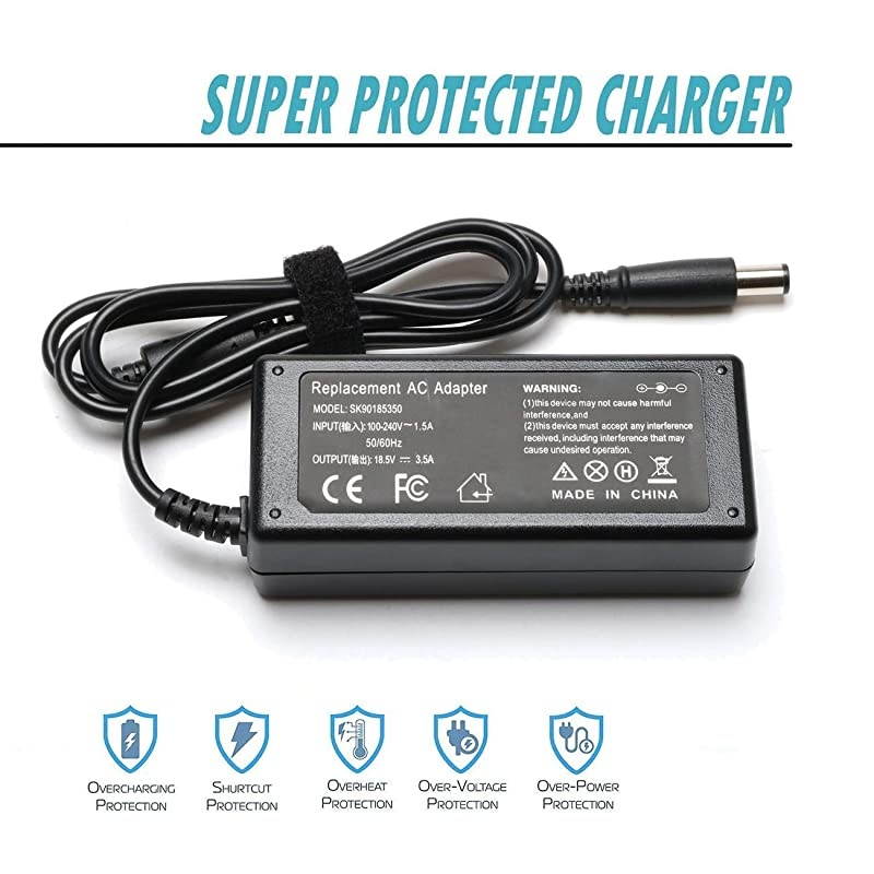 AC Adapter Laptop Charger for HP 608425002 G42 G50 G56 G60 G61 G62 G70 G71 G72 Notebook Charger 20002D49WM G60235dx G60535dx G61511wm G62435dx G62355dx G70460us G71340us Power Supply Cord