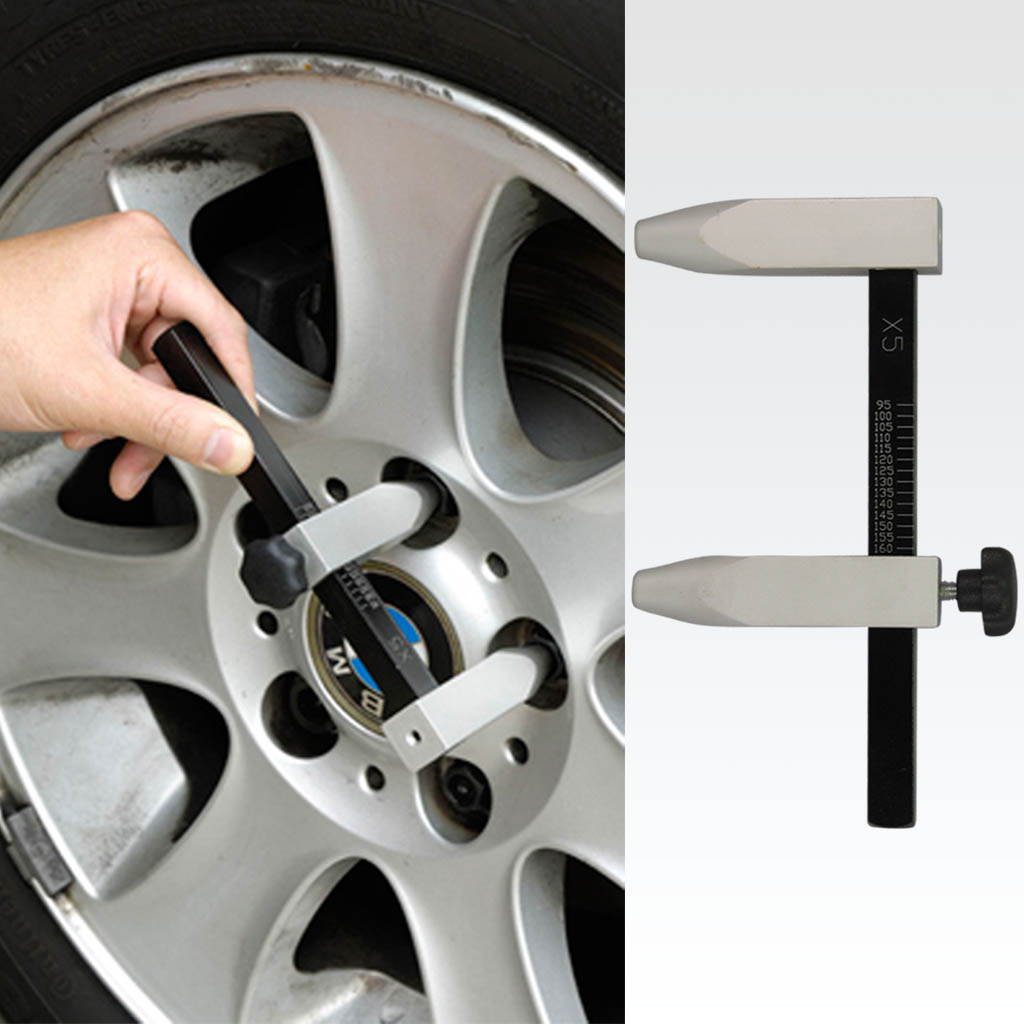 FIRSTINFO Wheel / Stud Bolt Circle Wheel Lug Pattern Gauge with Slide Rule PCD Ruler 3.4.5.6 Lug Bolt Patterns Measurement Tool