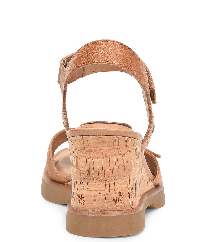Sofft Cyndy Leather Sporty Wedge Sandals