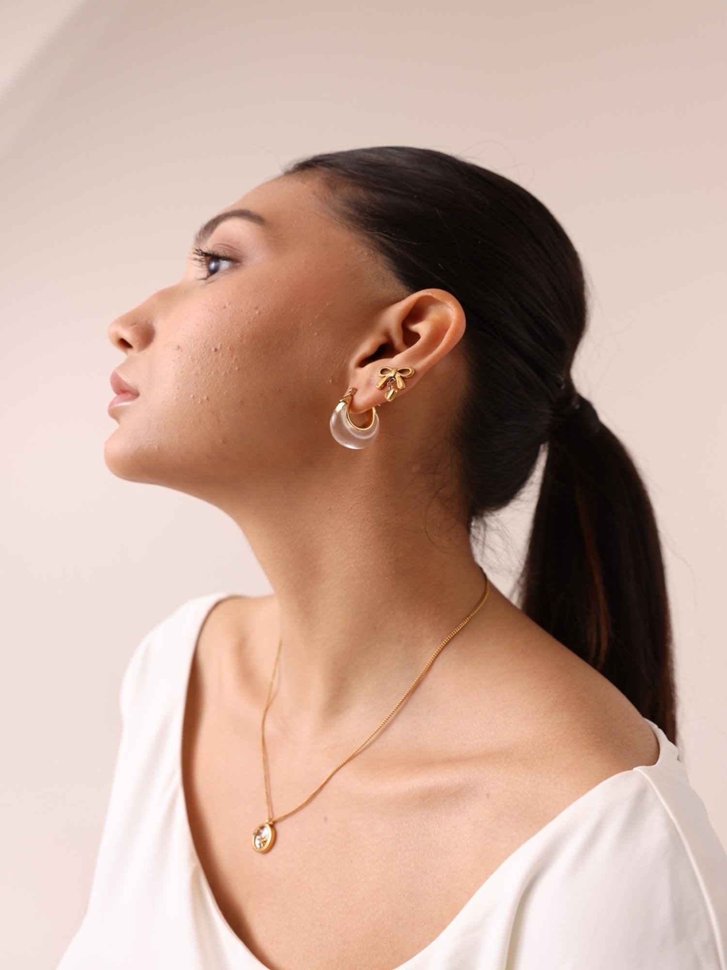 Perfectly Average Clear Resin Hoops Small