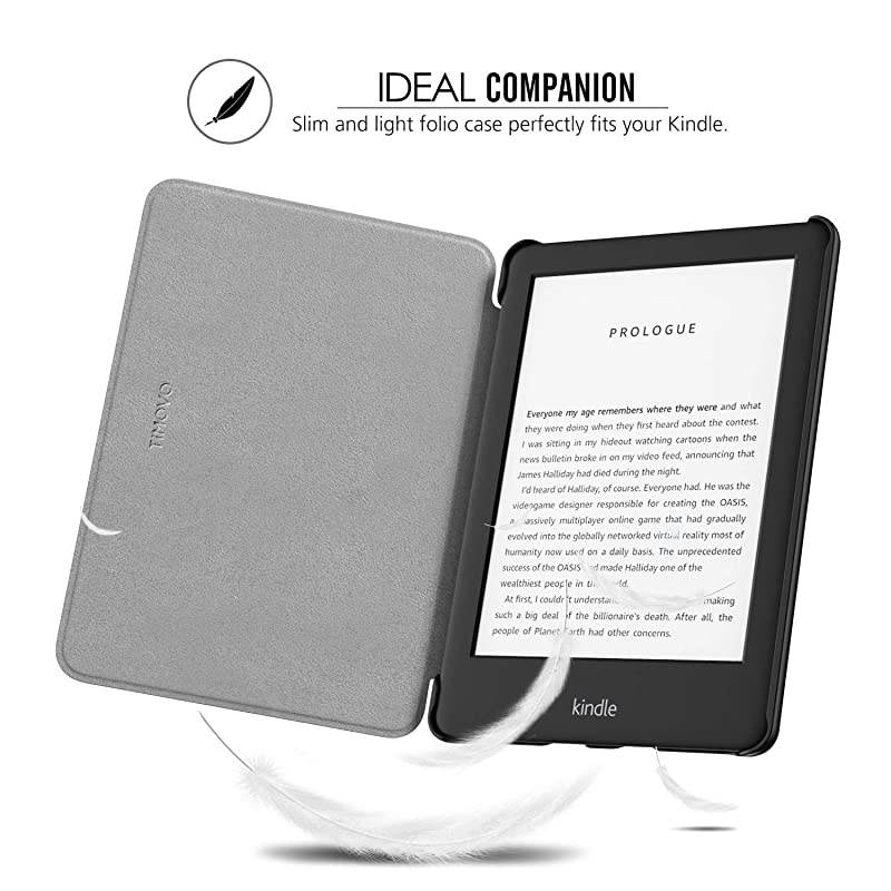 Case Compatible for All-New Kindle (10th Generation, 2019 Release), Premium Thin Lightweight Leather Cover with Auto Wake/Sleep Fits  Kindle, Not Fit Kindle Paperwhite - Rose Gold