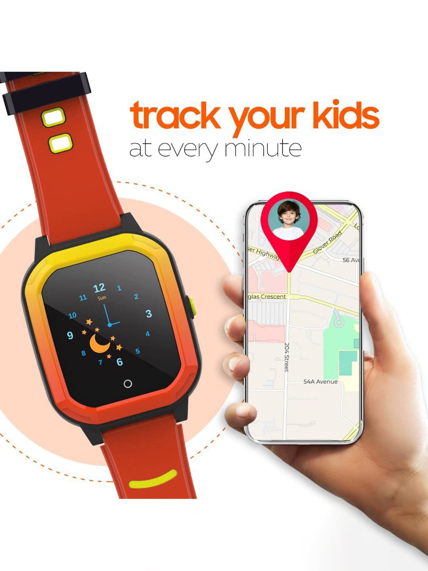 Turet Smartwatch for Kids with HD Display, Camera, SOS Button, Phone & Video Calling (Multicolor)