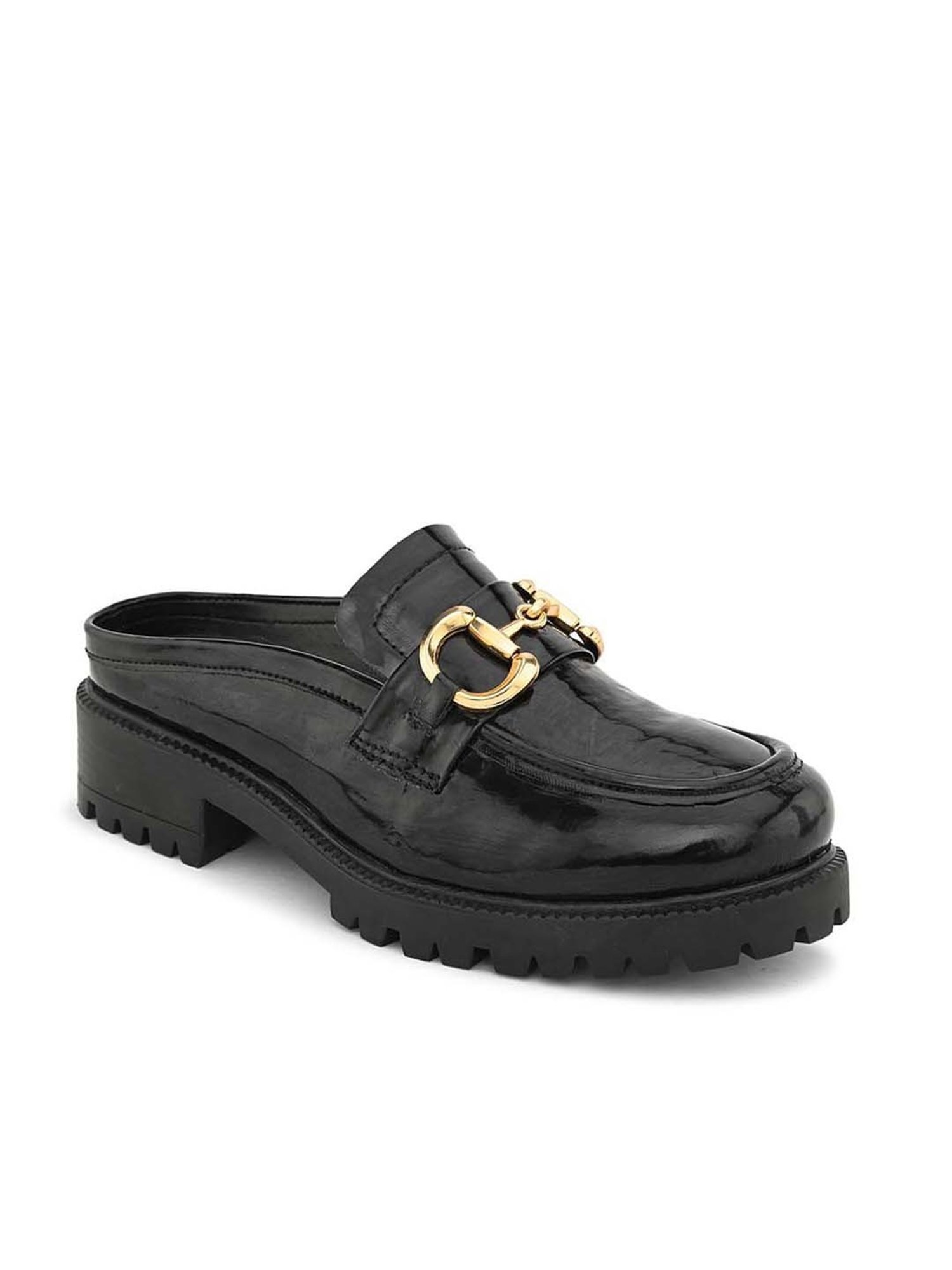 Carlo Romano Women's Black Mule Shoes
