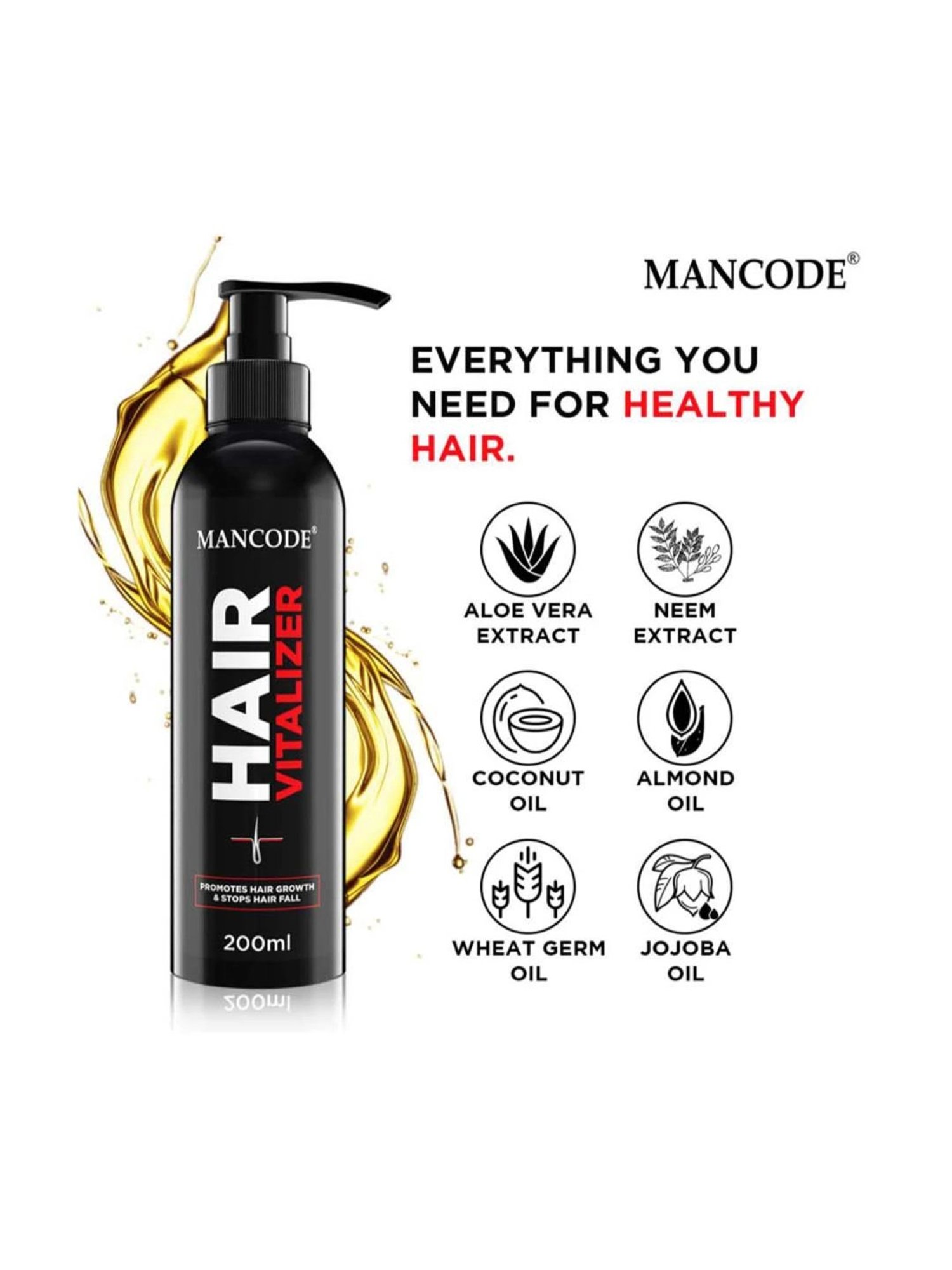 Mancode Hair Vitalizer - 200 ml