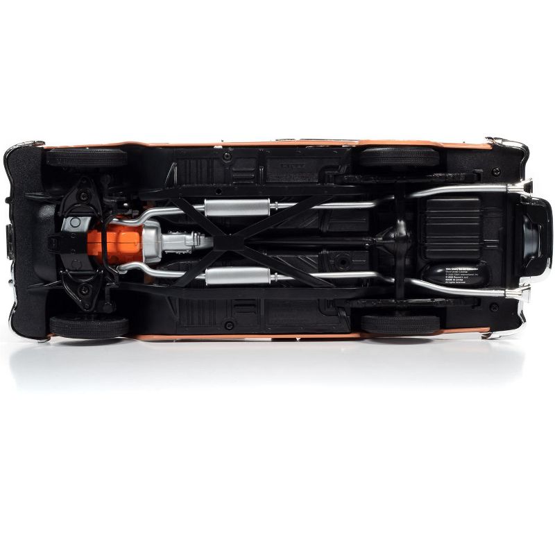 1955 Chevrolet Bel Air Convertible Coral and Shadow Gray 1/18 Diecast Model Car by Autoworld