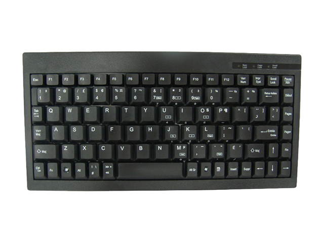 SOLIDTEK MINI-KEYBOARD, USB, BLACK, FRENCH CANADIAN LAYOUT