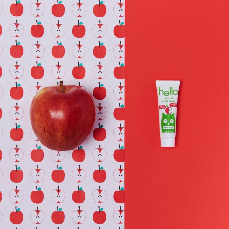 hello Natural Apple Flavor Teething Gel - 0.53oz