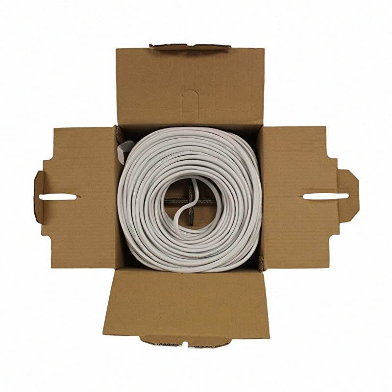 250ft in Wall Audio Speaker Cable Wire CL2 162 AWG Gauge 2 Conductor Bulk White