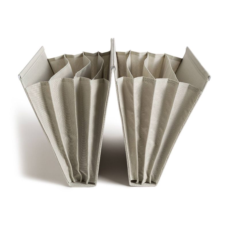 U Brands 2pk 4 Pocket Extra Capacity Linen Hanging File Folder - Coastal Comfort