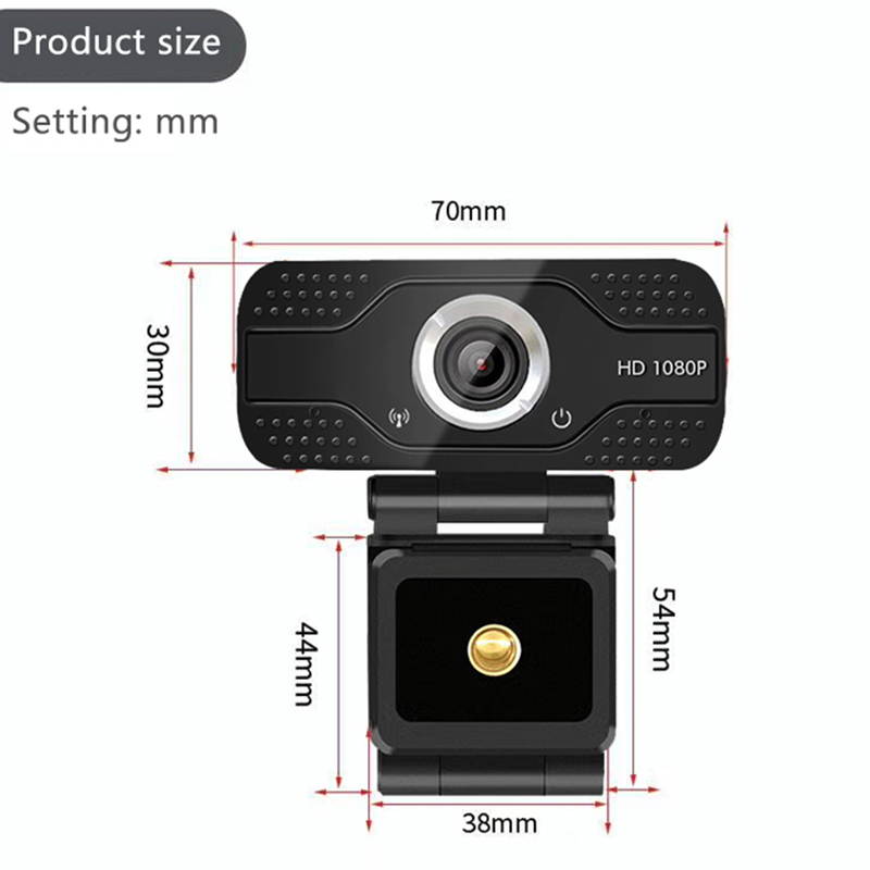 HD1080P Webcam Drive-Free USB Desktop Notebook Computer Camera Support Video Call Online Office Meeting Online Course Live With Microphone For Computer / Laptop And Desktop