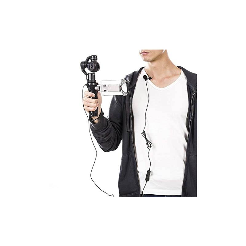 LavMicro BroadcastQuality Lavalier Omnidirectional Microphone with 35mm TRSTRRS Combo Connector amp 63mm Adapter for Smartphones DSLR Cameras Camcorders amp Recorders