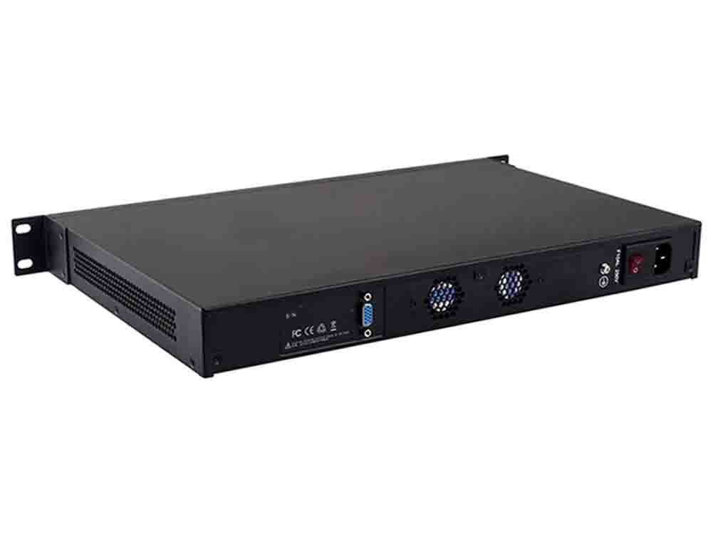Firewall, Mikrotik, Pfsense, VPN, 1U Rackmount, Network Security Appliance,Router PC,Intel Core I3 2350M/2370M, (Gray),[Partaker R11],[6 Intel Gigabit LAN/2USB/1COM/1VGA],(2G RAM/32G SSD)