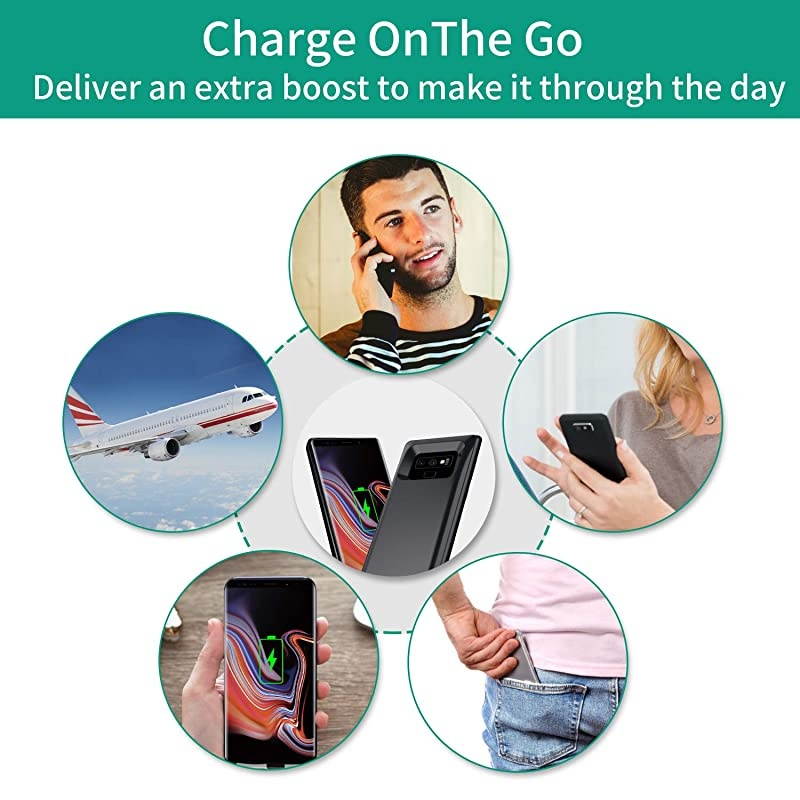 Case for Galaxy Note 9 ?5000mAh? Portable Rechargeable External Pack for Samsung Galaxy Note 9 Charger Case Slim Note 9 Protective Charging Case&mdash;&mdash;Black