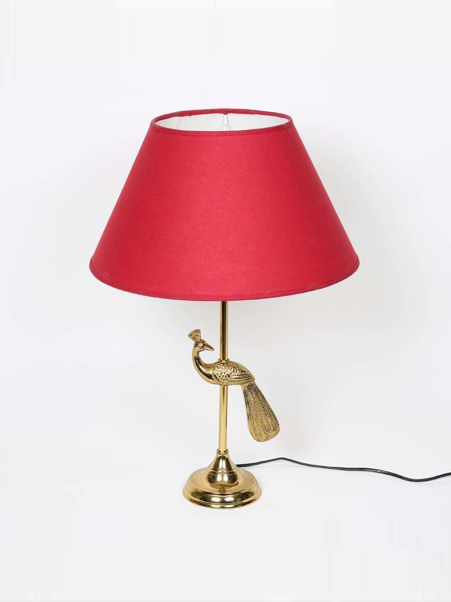 DecorativeRay Red PVC Study Table Lamp - Set of 1