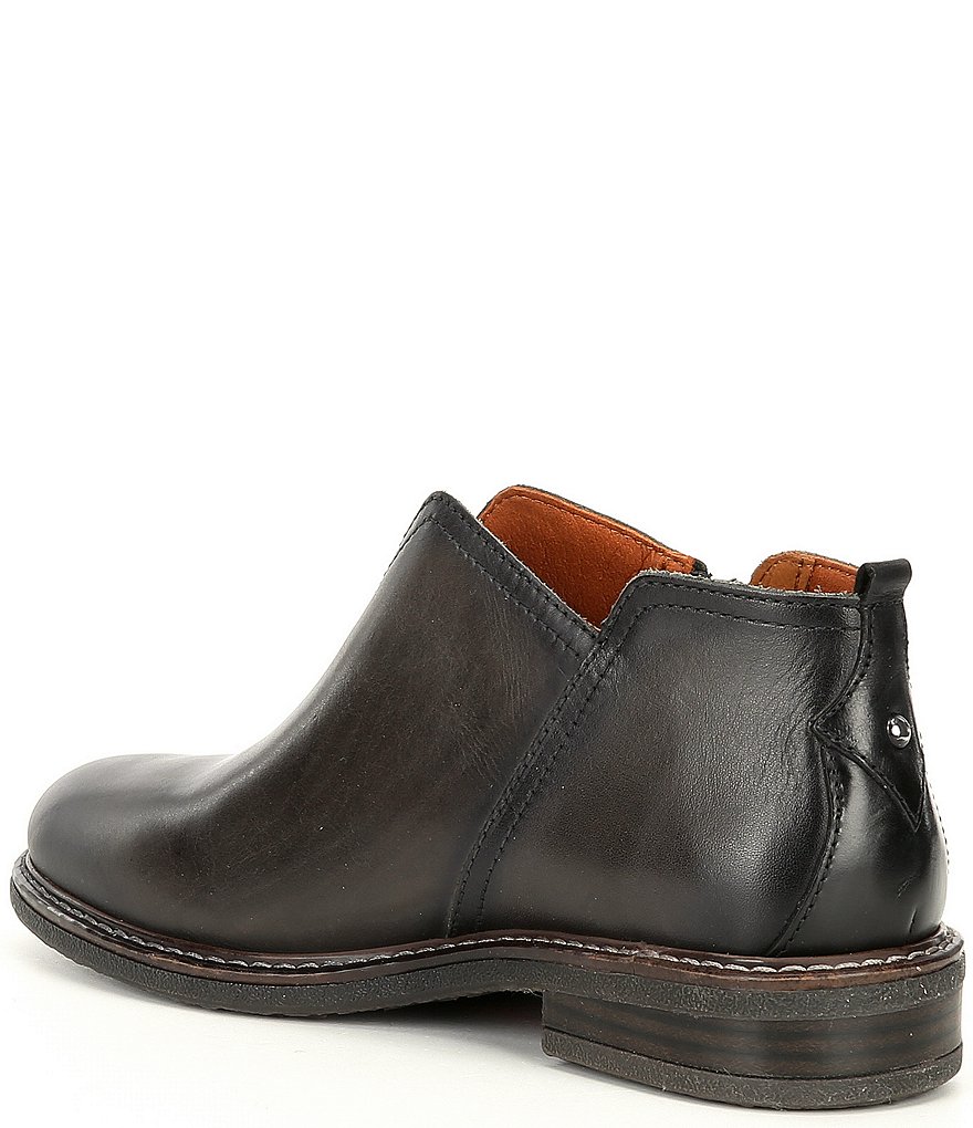 Pikolinos Aldaya Side Zip Leather Block Heel Booties