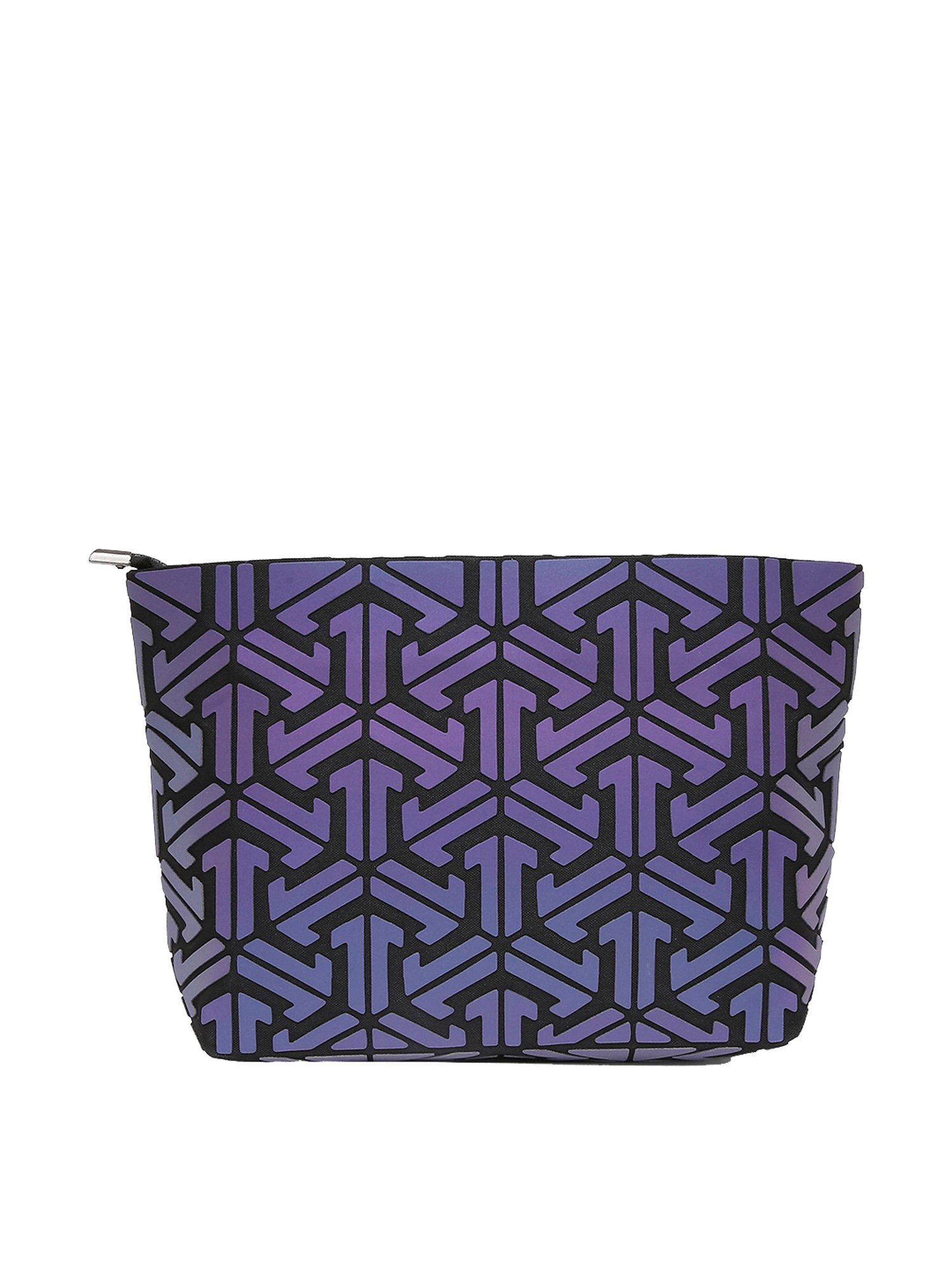 Baomi Purple Textured Medium Sling Handbag