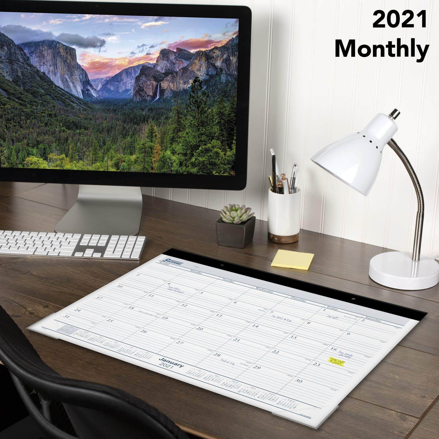2021 Desk Calendar by AT-A-GLANCE, Monthly Desk Pad, 21-3/4" x 17", Standard (ST240021)