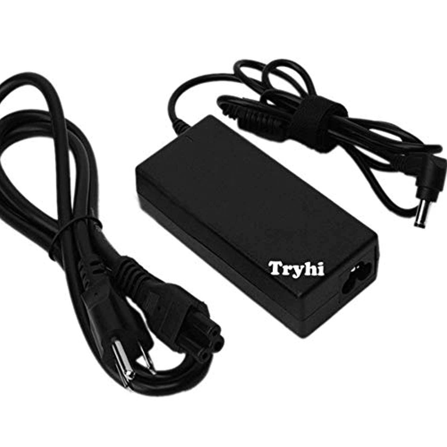 tryhi ac adapter charger power cord supply for hp 27b hp27b 1at04aa#aba led lcd curved monitor, 27eb x3w27aa#aba 27ec 27" led l