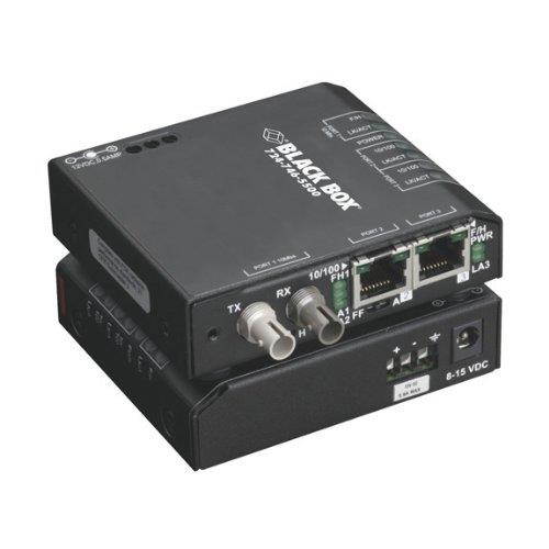 Black Box Hardened Fast Ethernet Media Converter Switch
