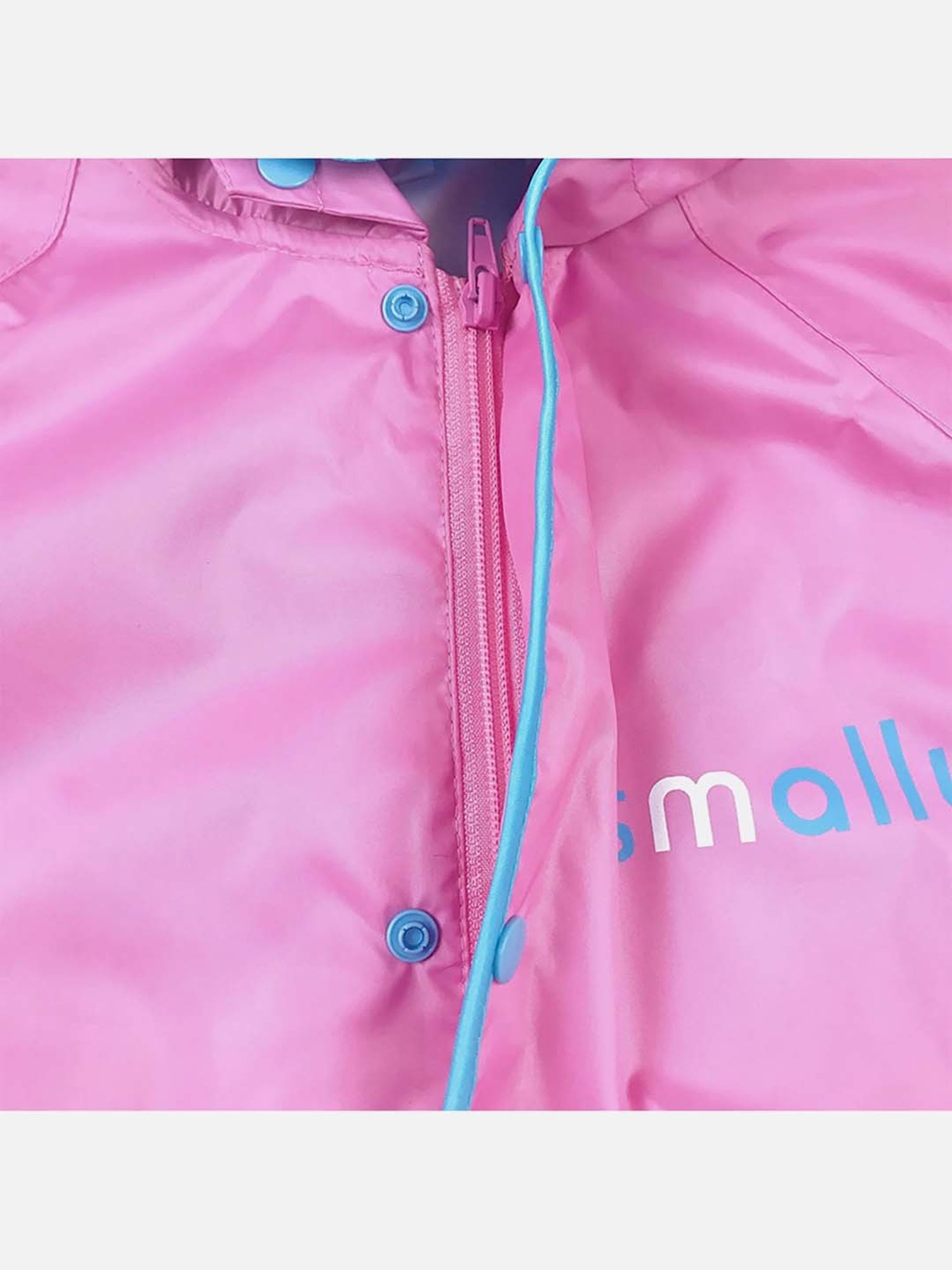 Little Surprise Box Kids Pink Printed Full Sleeves Raincoat