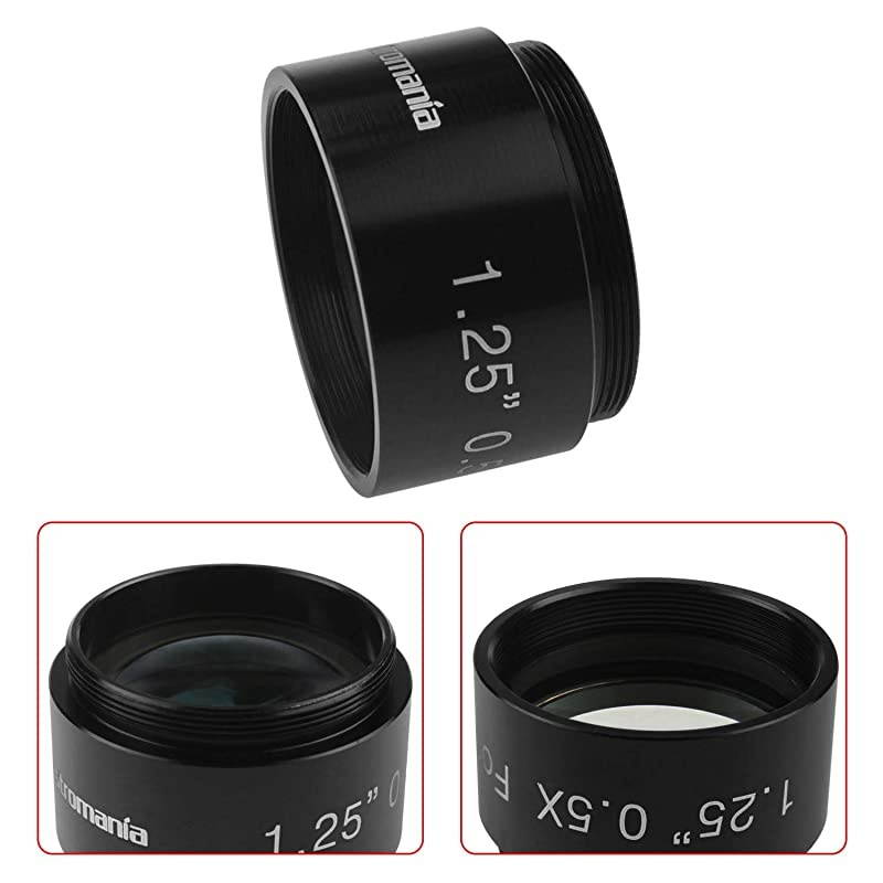 05X Reducer for Photography and Observing 125quot Filter Thread 285x075MM on Both Sides Reduces The Focal Length for Visual and Photographic Use