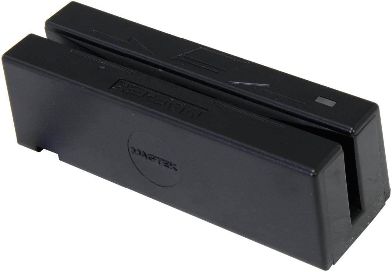 MagTek 21040145 SureSwipe Dual Head Triple Track Magnetic Stripe Card Reader with 6' USB Interface Cable, 60 in/s Swipe Speed, 5V, Black (Limited Edition)