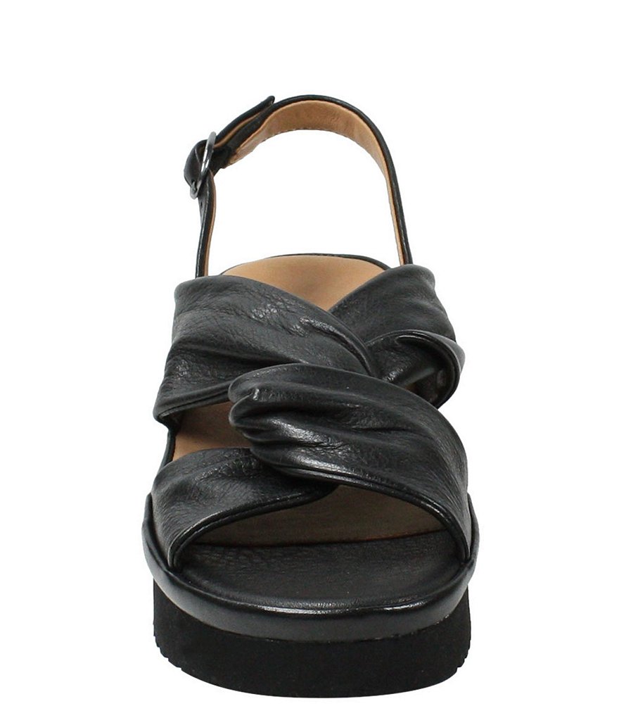 L'Amour Des Pieds Amiens Leather Twist Knot Sandals