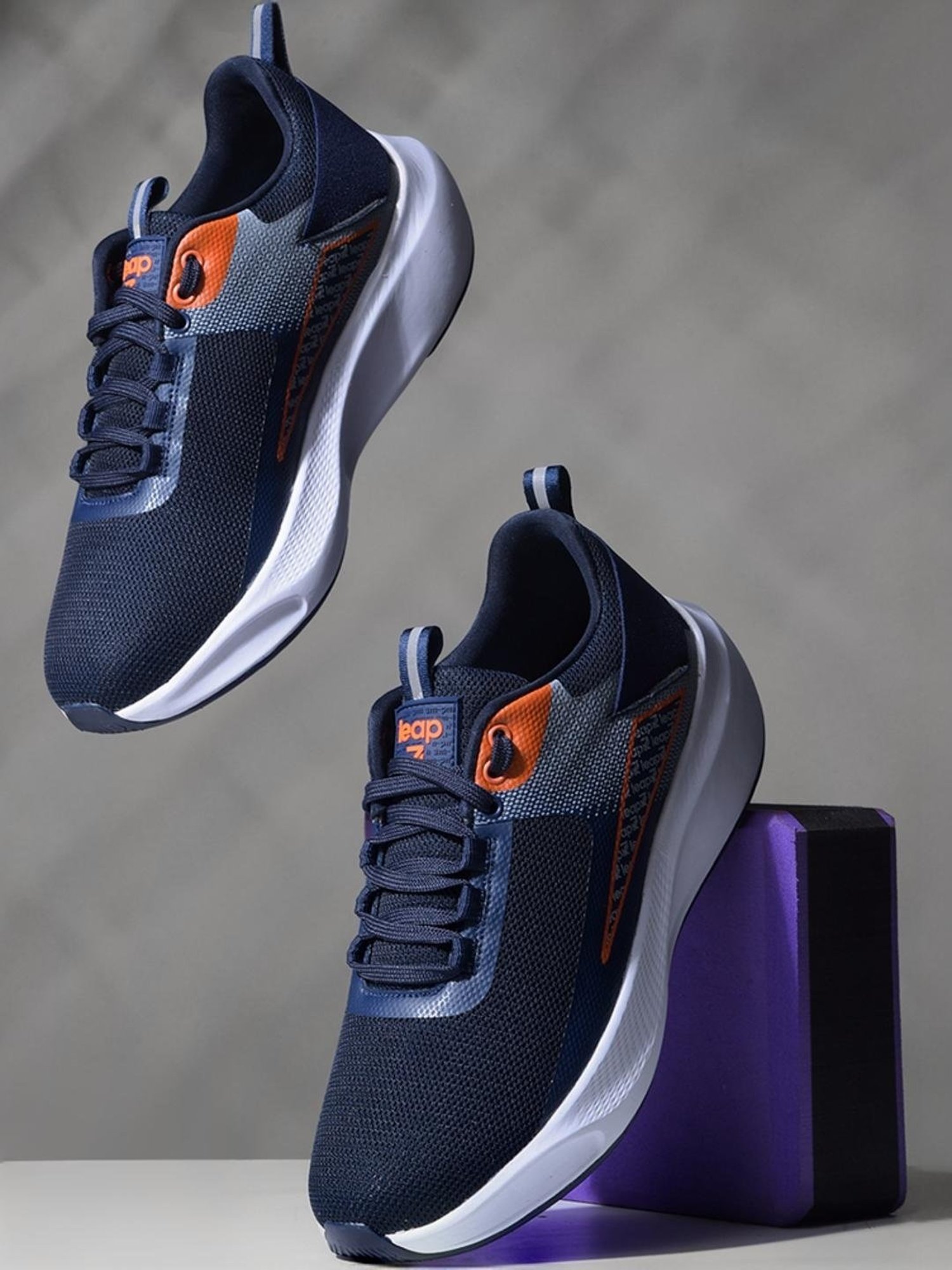 Leap7X by Liberty Men's Navy Running Shoes