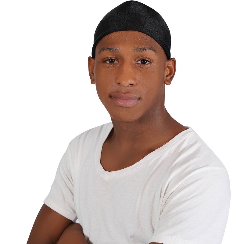 Annie Spandex Black Skull Cap