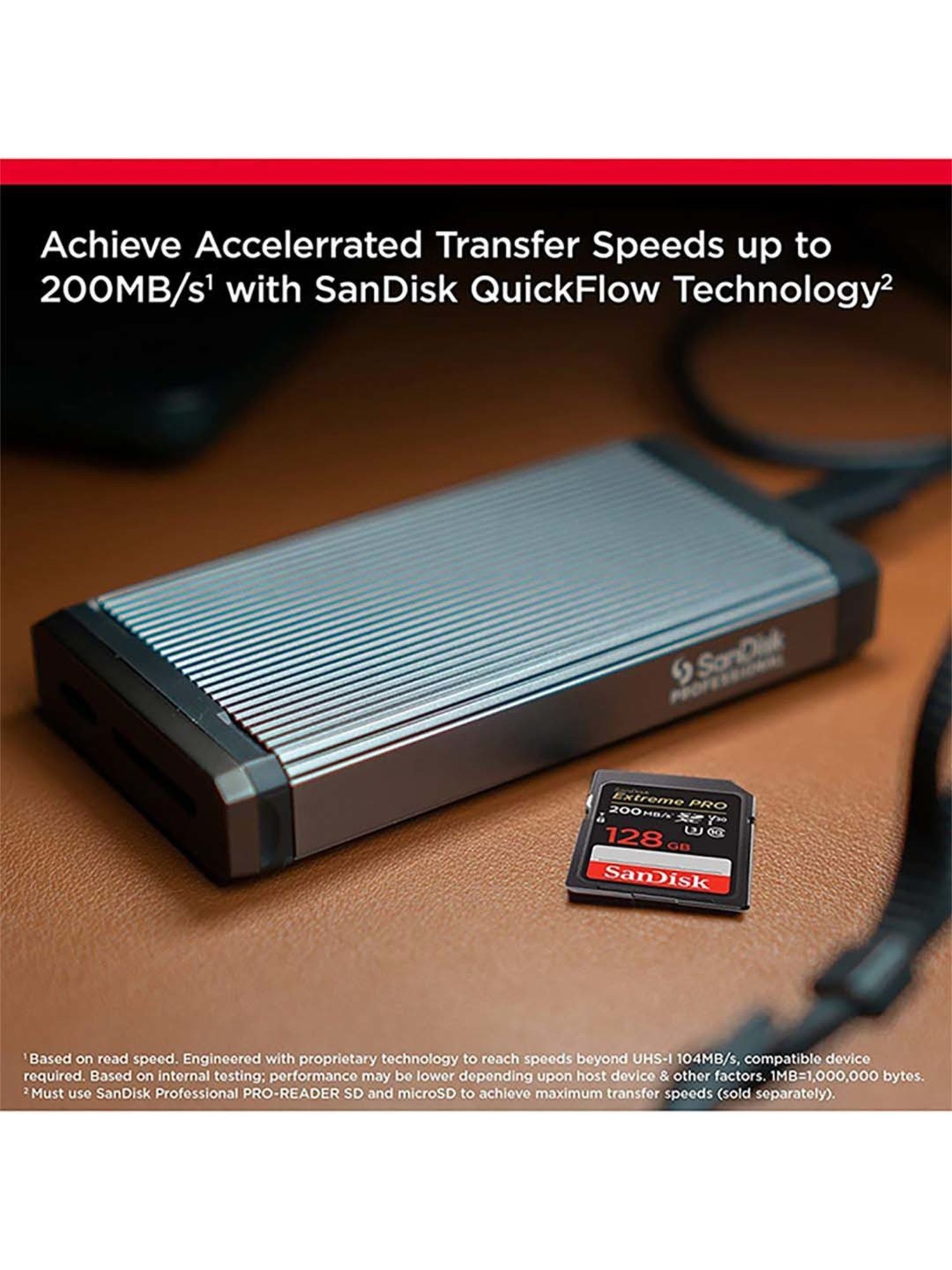 SanDisk Extreme Pro SD UHS I 128GB Card for DSLR and Mirrorless Cameras (Black)