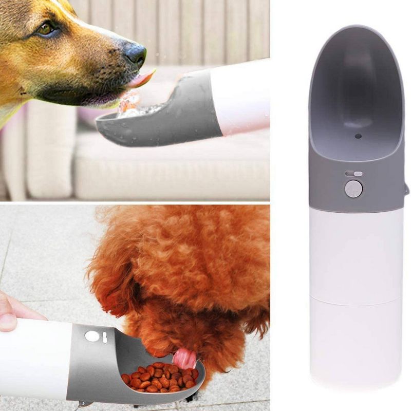 Amici Pet Marble Paw Glass Food Canister, 72oz